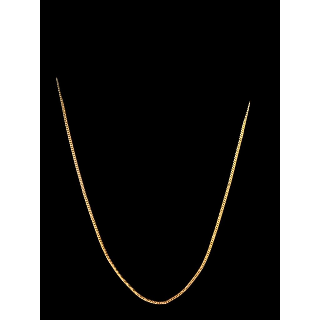 Gold Tone Chain Necklace Lobster Clasp Oval Link Unisex Fine Jewelry